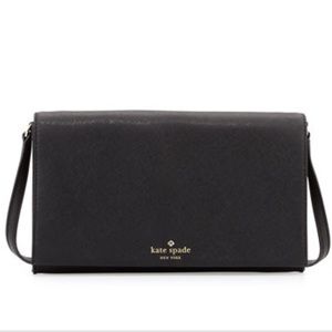 Kate spade black cross body bag cedar street